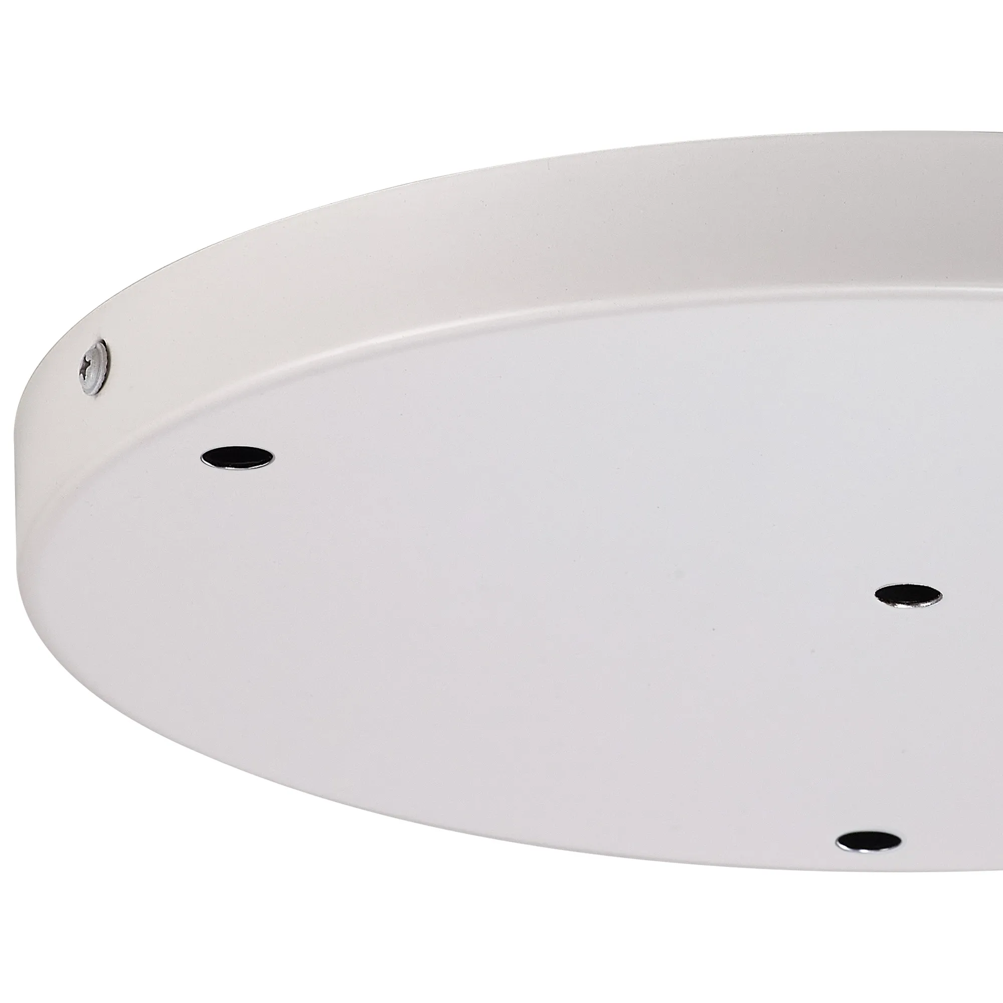Hayes 4 Hole 28cm Round Ceiling Plate White D0829WH  Deco Hayes White